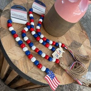 4th of July Wooden Bead Decor